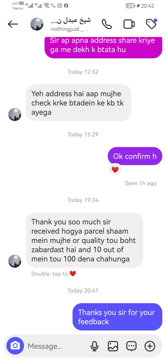 Testimonial Screenshot