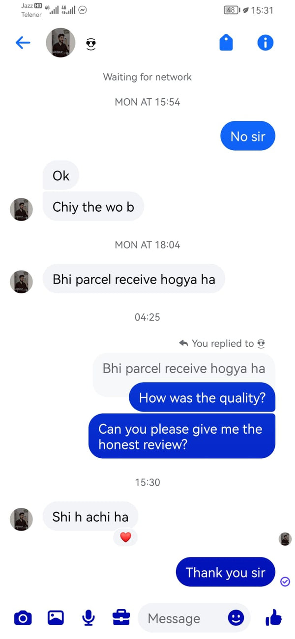 Testimonial Screenshot
