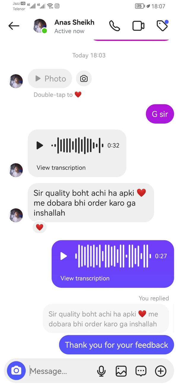 Testimonial Screenshot